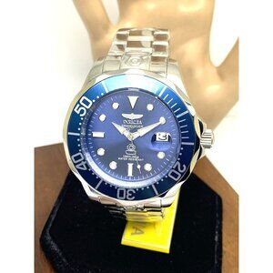 Invicta Men's Watch 16036 Grand Diver Automatic Blue Dial Silver Steel 47mm